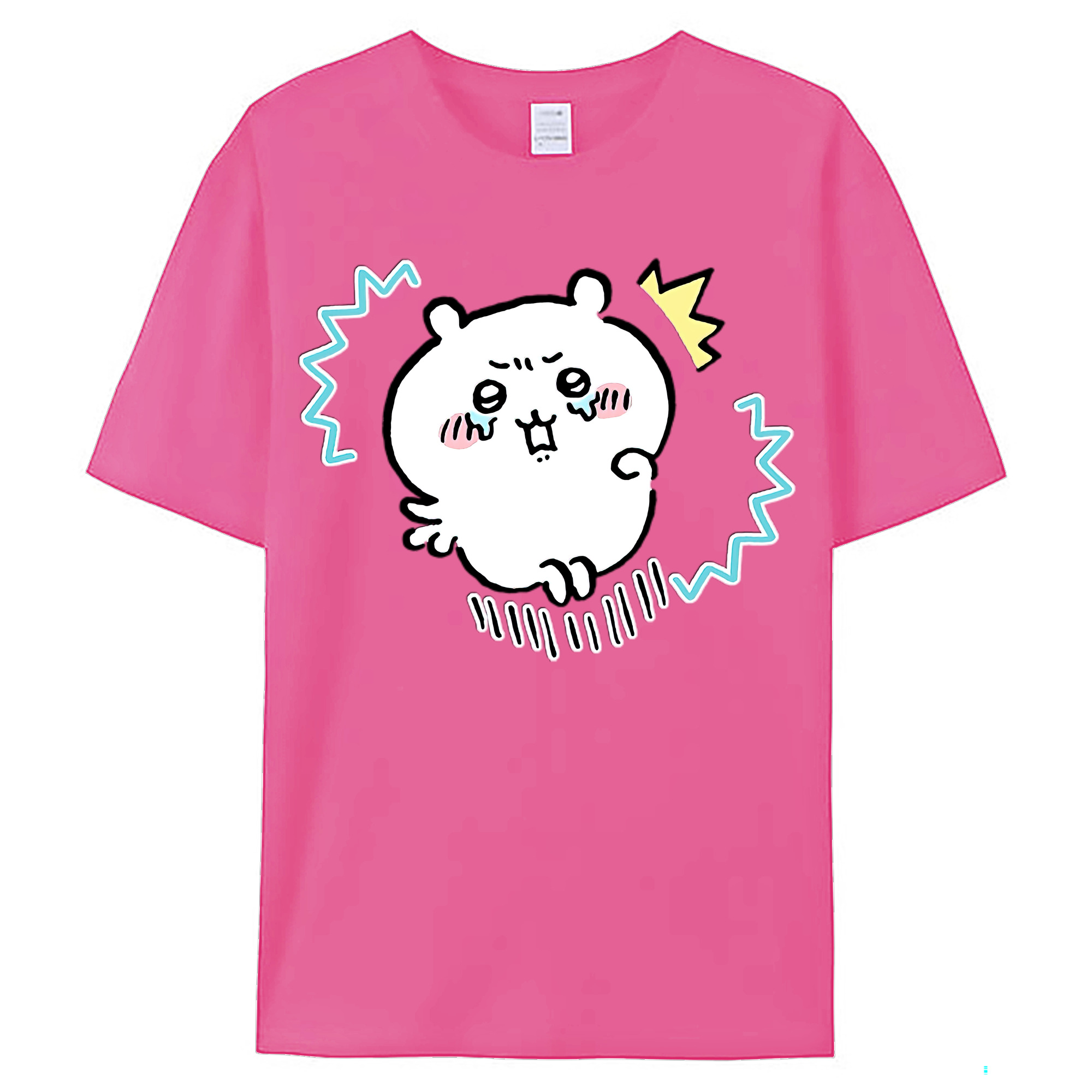 （画像用） ちいかわ ちいかわ Chii-kawa chiikawa レディースカジュアルプリントTシャツ（綿100％）